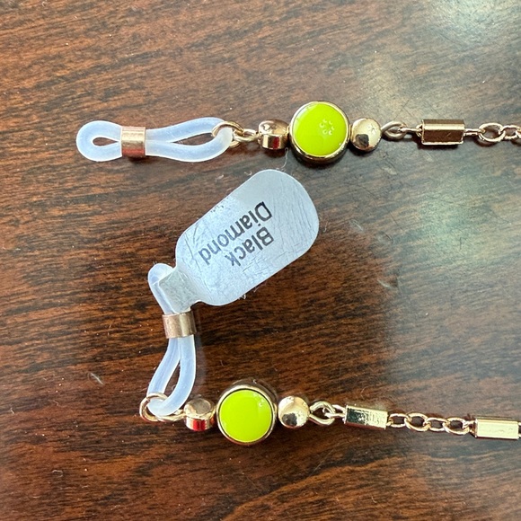 Anthropologie Black Diamond Gemstone and Gold Plated Chain Eyewear!!🔥🔥🔥 - Picture 16 of 16